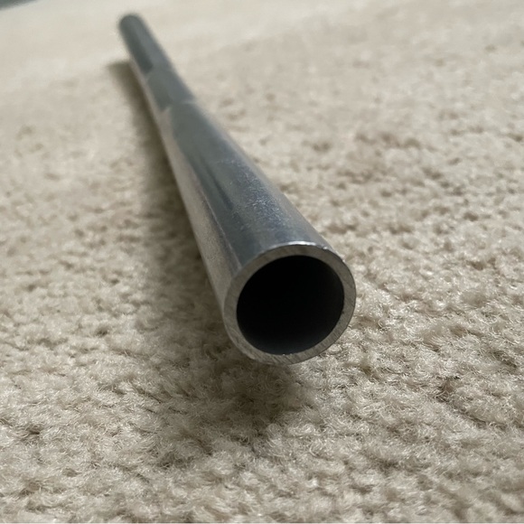 15.25" wide dual bend 7/8" handlebar 2 slight bends with tumbled aluminum finish - Picture 4 of 6